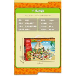 GUDI 60025 non  CUỘC CHIẾN THỰC VẬT BỐI CẢNH BÃI BIỂN CÓ LÀN SÓNG LỚN bộ đồ chơi xếp lắp ráp ghép mô hình Movie & Game Phim Và Trò Chơi 296 khối