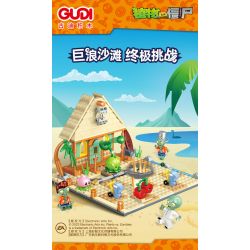 GUDI 60025 non  CUỘC CHIẾN THỰC VẬT BỐI CẢNH BÃI BIỂN CÓ LÀN SÓNG LỚN bộ đồ chơi xếp lắp ráp ghép mô hình Movie & Game Phim Và Trò Chơi 296 khối