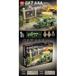 QuanGuan 100113 Quan Guan 100113 non  XE TẢI QUÂN SỰ HẠNG TRUNG GAZ AAA CỦA LIÊN XÔ bộ đồ chơi xếp lắp ráp ghép mô hình Military Army GAZ AAA MEDIUM DUTY MILITARY TRUCK Quân Sự Bộ Đội 398 khối