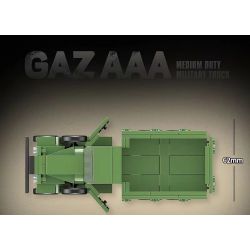 QuanGuan 100113 Quan Guan 100113 non  XE TẢI QUÂN SỰ HẠNG TRUNG GAZ AAA CỦA LIÊN XÔ bộ đồ chơi xếp lắp ráp ghép mô hình Military Army GAZ AAA MEDIUM DUTY MILITARY TRUCK Quân Sự Bộ Đội 398 khối