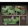 QuanGuan 100113 Quan Guan 100113 non  XE TẢI QUÂN SỰ HẠNG TRUNG GAZ AAA CỦA LIÊN XÔ bộ đồ chơi xếp lắp ráp ghép mô hình Military Army GAZ AAA MEDIUM DUTY MILITARY TRUCK Quân Sự Bộ Đội 398 khối