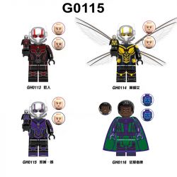 G BRAND G0115 0115 GH0113 0113 GH0114 0114 GH0115 GH0116 0116 non  ANT-MAN AND THE WASP QUANTUM OF MADNESS 4 NHÂN VẬT NHỎ bộ đồ chơi xếp lắp ráp ghép mô hình Marvel Super Heroes ANT-MAN AND THE WASP QUANTUMANIA Siêu Anh Hùng Marvel