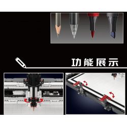 MouldKing 13181 Mould King 13181 non  MÁY VẼ bộ đồ chơi xếp lắp ráp ghép mô hình  PLOTTER Kỹ Thuật Công Nghệ Cao Mô Hình Phương Tiện 3088 khối