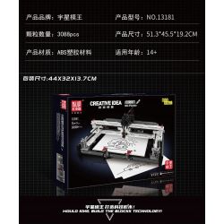 MouldKing 13181 Mould King 13181 non  MÁY VẼ bộ đồ chơi xếp lắp ráp ghép mô hình  PLOTTER Kỹ Thuật Công Nghệ Cao Mô Hình Phương Tiện 3088 khối