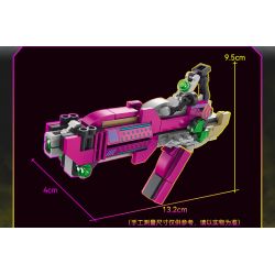 Kazi KY88028 88028 non  SÚNG CẦM TAY TRONG TƯƠNG LAI ĐIỆN TỪ CÓ THỂ SẠC LẠI bộ đồ chơi xếp lắp ráp ghép mô hình Gun FUTURE FIREARMS 106 khối