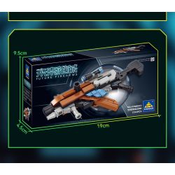 Kazi KY88027 88027 non  SÚNG CẦM TAY TRONG TƯƠNG LAI TRƯỜNG NĂNG LƯỢNG ĐIỆN NHẸ bộ đồ chơi xếp lắp ráp ghép mô hình Gun FUTURE FIREARMS 124 khối