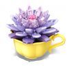 SEMBO 611047 non  SHOP HOA ĐẸP NHƯ MƠ SEN ĐỎ bộ đồ chơi xếp lắp ráp ghép mô hình Flowers 86 khối