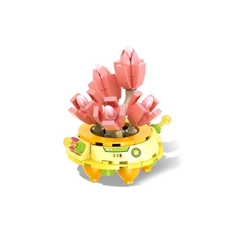 SEMBO 611045 non  CỬA HÀNG HOA UFO BÉ NHỎ ALLEN bộ đồ chơi xếp lắp ráp ghép mô hình Flowers 105 khối