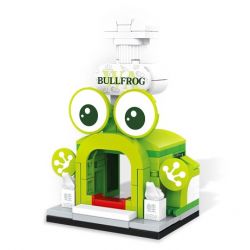 SEMBO 601120 non  QUÁN ẾCH TƯƠI KHÔ CAY bộ đồ chơi xếp lắp ráp ghép mô hình BULLFROG 114 khối