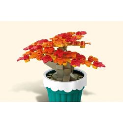 SEMBO 611064 non  CHẬU CÂY DỄ THƯƠNG MAPLE CUP bộ đồ chơi xếp lắp ráp ghép mô hình Flowers Hoa 91 khối