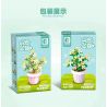 SEMBO 611063 non  CHẬU CÂY DỄ THƯƠNG JINGUI CUTE CUP bộ đồ chơi xếp lắp ráp ghép mô hình Flowers Hoa 101 khối