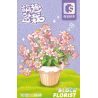 SEMBO 611061 non  CHẬU CÂY DỄ THƯƠNG STARRY ORCHID CUTE CUP bộ đồ chơi xếp lắp ráp ghép mô hình Flowers Hoa 159 khối