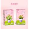 SEMBO 611057 non  CHẬU CÂY DỄ THƯƠNG CỐC CHANH CÚC bộ đồ chơi xếp lắp ráp ghép mô hình Flowers Hoa 68 khối