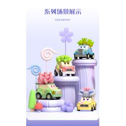 SEMBO 611056 non  CỬA HÀNG HOA OTOME bộ đồ chơi xếp lắp ráp ghép mô hình Flowers 172 khối