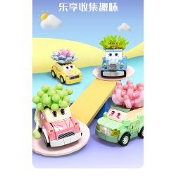 SEMBO 611055 non  CỬA HÀNG HOA BIHUANZUO bộ đồ chơi xếp lắp ráp ghép mô hình Flowers 150 khối