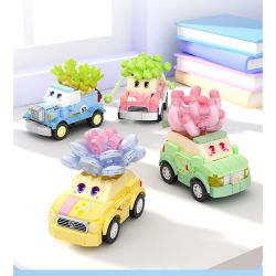 SEMBO 611053 non  CỬA HÀNG HOA KHỐI NGỌC TRAI bộ đồ chơi xếp lắp ráp ghép mô hình Flowers 168 khối