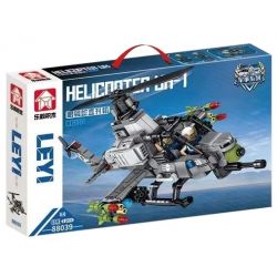 LE YI 88039 non  MÁY BAY TRỰC THĂNG RẮN HỔ MANG bộ đồ chơi xếp lắp ráp ghép mô hình Military Army AH-1 ATTACK HELICOPTER Quân Sự Bộ Đội 512 khối