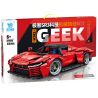 KUYU MOXING KY7071 7071 KY7070 7070 non  CÔNG NGHỆ GEEK SR3 FERRARI SP3 tỷ lệ 1:10 bộ đồ chơi xếp lắp ráp ghép mô hình  FERRARI SP3 SUPERCAR Kỹ Thuật Công Nghệ Cao Mô Hình Phương Tiện 1676 khối
