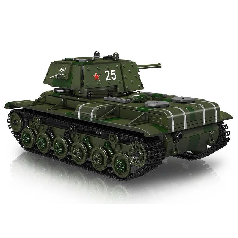MouldKing 20025 Mould King 20025 non  XE TĂNG HẠNG NẶNG KV-1 bộ đồ chơi xếp lắp ráp ghép mô hình Military Army KV-1 HEAVY TANK Quân Sự Bộ Đội