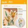 JAKI JK26103 26103 non  TẠP CHÍ THỰC VẬT HOA HUỆ NEON bộ đồ chơi xếp lắp ráp ghép mô hình Flowers PLANTE DOUBLE RAINBOW