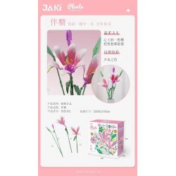 JAKI JK26102 26102 non  NHẬT KÝ THỰC VẬT HOA HUỆ VỚI ĐƯỜNG bộ đồ chơi xếp lắp ráp ghép mô hình Flowers PLANTE SWEETENER IN LIFE