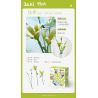JAKI JK26101 26101 non  NHẬT KÝ THỰC VẬT LILY LIGHT SPRING bộ đồ chơi xếp lắp ráp ghép mô hình Flowers PLANTE EARLY SPRING Hoa