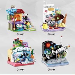 ZHEGAO QL1035 1035 non  NGƯỜI GIỮ BÚT VUI NHỘN VŨ TRỤ VÔ TẬN bộ đồ chơi xếp lắp ráp ghép mô hình Stationery 332 khối