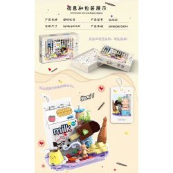 ZHEGAO QL1033 1033 non  NGƯỜI GIỮ BÚT VUI NHỘN SIÊU ẨM THỰC bộ đồ chơi xếp lắp ráp ghép mô hình Stationery 173 khối