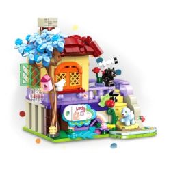 ZHEGAO QL1032 1032 non  NGƯỜI GIỮ BÚT VUI NHỘN NGÔI NHÀ MƠ ƯỚC bộ đồ chơi xếp lắp ráp ghép mô hình Stationery 364 khối