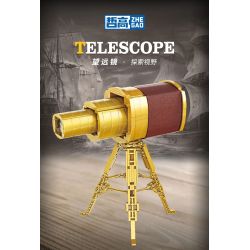 ZHEGAO 00381 non  KÍNH THIÊN VĂN bộ đồ chơi xếp lắp ráp ghép mô hình Creator Expert TELESCOPE Chuyên Gia Sáng Tạo 649 khối