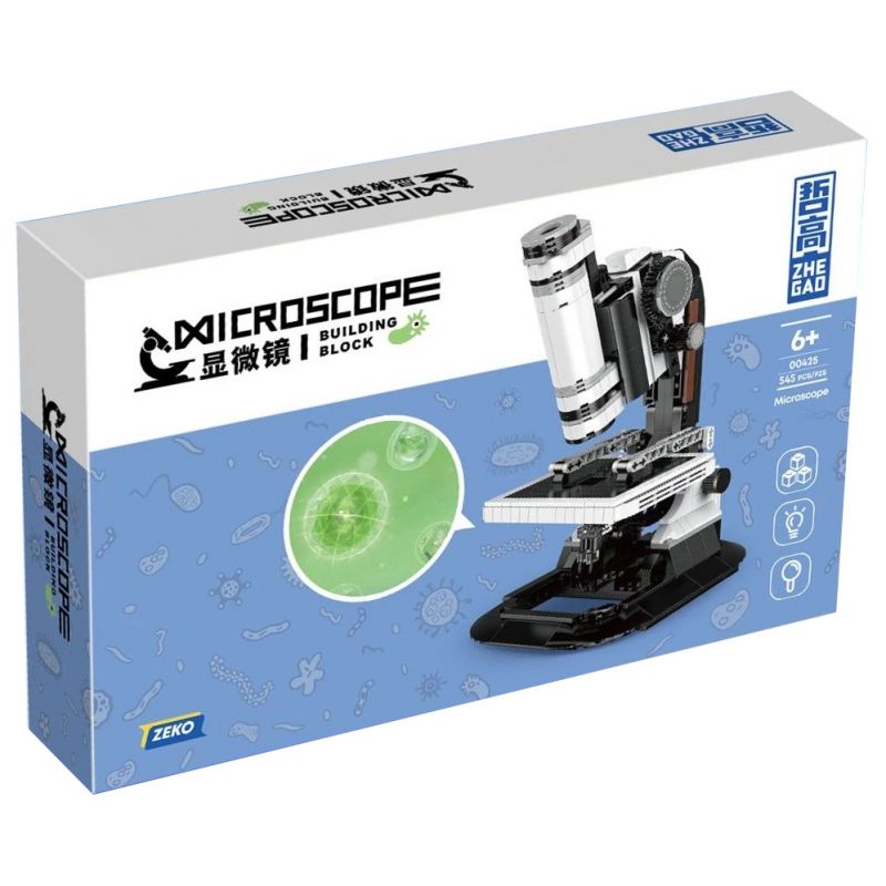 ZHEGAO 00425 non  KÍNH HIỂN VI bộ đồ chơi xếp lắp ráp ghép mô hình Creator Expert MICROSCOPE Chuyên Gia Sáng Tạo 545 khối