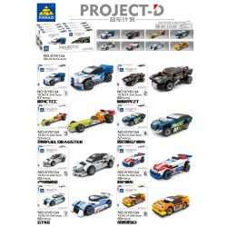 Kazi KY6134 6134 non  DỰ ÁN Ô TÔ NỔI TIẾNG XE PHÓNG 8 MẪU FORD CTCC BATMOBILE ZT FLIEL DRAGSTER SUBARU RALLY CAR LOTUS CONCEPT MANS RACING GT40 PROSPER 961 bộ đồ chơi xếp lắp ráp ghép mô hình Racers PROJECT-D Đua Tốc Độ 473 khối
