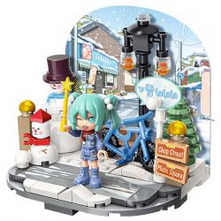QMAN ENLIGHTEN KEEPPLEY 76011 non  HATSUNE MIKU FOUR SEASONS CUTENESS 8 MẪU ĐI CHƠI MÙA XUÂN CẦU SHIGURE TRÀ CHANH HÈ DƯA HẤU ĐÁ DÃ NGOẠI THU XÍCH ĐU CÂY PHONG GIÁNG SINH VUI VẺ ĐÙA TRONG TUYẾT VÀO ĐÔNG bộ đồ chơi xếp lắp ráp ghép mô hình Movie & Game Phim Và Trò Chơi