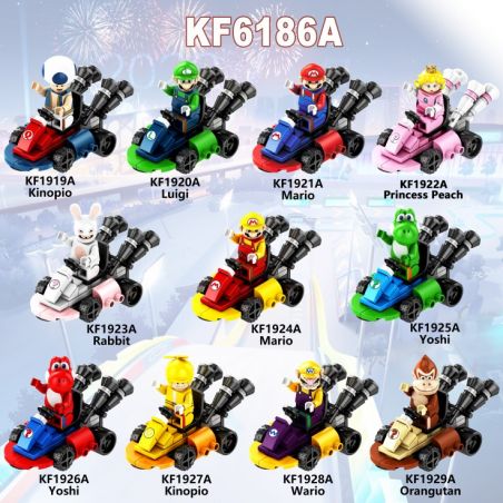 KOPF KF6186A 6186A KF1919A 1919A KF1920A 1920A KF1921A 1921A KF1922A 1922A KF1923A 1923A KF1924A 1924A KF1925A 1925A KF1926A 1926A KF1927A 1927A KF1928A 1928A KF1929A 1929A non  MÔ HÌNH MARIO KART 11 bộ đồ chơi xếp lắp ráp ghép mô hình Super Mario Thợ Sửa Ống Nước