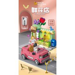 PanlosBrick 685001 Panlos Brick 685001 non  CỬA HÀNG HOA WULING HONGGUANG MINIEV MUI TRẦN bộ đồ chơi xếp lắp ráp ghép mô hình FLOWER SHOP 429 khối