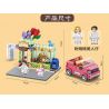 PanlosBrick 685001 Panlos Brick 685001 non  CỬA HÀNG HOA WULING HONGGUANG MINIEV MUI TRẦN bộ đồ chơi xếp lắp ráp ghép mô hình FLOWER SHOP 429 khối