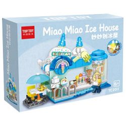 TOP TOY TC2011 2011 non  THƯỞNG THỨC LOẠT CẢNH ĐƯỜNG PHỐ TUYỆT ĐẸP MIAOMIAO SHAVED ICE HOUSE bộ đồ chơi xếp lắp ráp ghép mô hình Girl MIAO ICE HOUSE Con Gái
