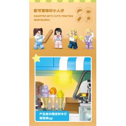 TOP TOY TC2011 2011 non  THƯỞNG THỨC LOẠT CẢNH ĐƯỜNG PHỐ TUYỆT ĐẸP MIAOMIAO SHAVED ICE HOUSE bộ đồ chơi xếp lắp ráp ghép mô hình Girl MIAO ICE HOUSE Con Gái