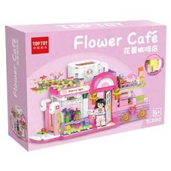 TOP TOY TC2010 2010 non  THƯỞNG THỨC LOẠT CẢNH ĐƯỜNG PHỐ TUYỆT ĐẸP QUÁN CÀ PHÊ HUAMAN bộ đồ chơi xếp lắp ráp ghép mô hình Girl FLOWER CAFE Con Gái
