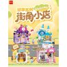 TOP TOY TC2010 2010 non  THƯỞNG THỨC LOẠT CẢNH ĐƯỜNG PHỐ TUYỆT ĐẸP QUÁN CÀ PHÊ HUAMAN bộ đồ chơi xếp lắp ráp ghép mô hình Girl FLOWER CAFE Con Gái
