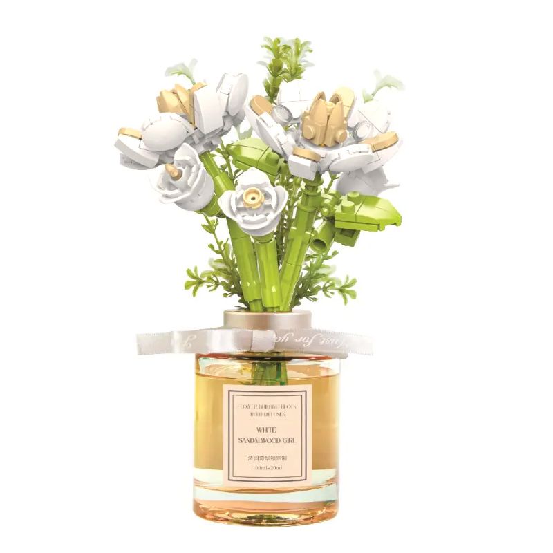 TOP TOY TC1110 1110 non  HƯƠNG HOA NGHỆ THUẬT WHITE SANDALWOOD GIRL YA bộ đồ chơi xếp lắp ráp ghép mô hình Flowers