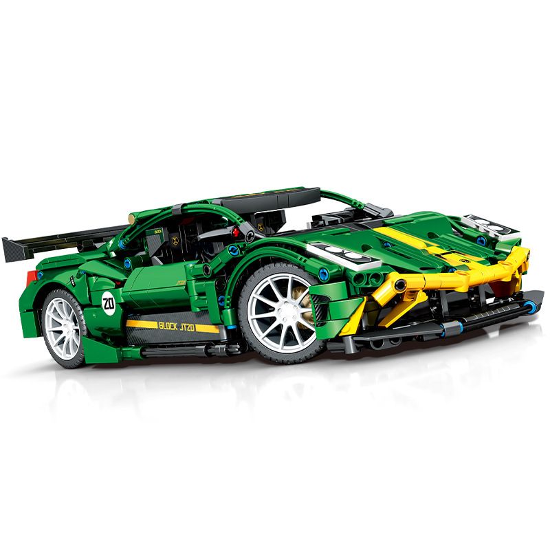 SEMBO 701921 non  ĐỔI ĐIỆN XE THỂ THAO QUÁI VẬT MÀU XANH LÁ CÂY tỷ lệ 1:14 bộ đồ chơi xếp lắp ráp ghép mô hình  Kỹ Thuật Công Nghệ Cao Mô Hình Phương Tiện 1069 khối