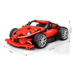 SEMBO 7003 non  VUA KIM tỷ lệ 1:24 bộ đồ chơi xếp lắp ráp ghép mô hình  Kỹ Thuật Công Nghệ Cao Mô Hình Phương Tiện 210 khối