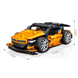 SEMBO 7000 non  CHIẾN BINH TỐC ĐỘ ĐỎ tỷ lệ 1:24 bộ đồ chơi xếp lắp ráp ghép mô hình  Kỹ Thuật Công Nghệ Cao Mô Hình Phương Tiện 225 khối