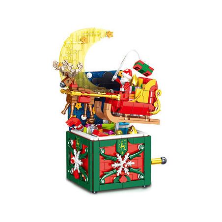 ZHEGAO 01051 non  HỘP QUÀ GIÁNG SINH bộ đồ chơi xếp lắp ráp ghép mô hình Creator Sáng Tạo 772 khối