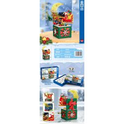 ZHEGAO 01051 non  HỘP QUÀ GIÁNG SINH bộ đồ chơi xếp lắp ráp ghép mô hình Creator Sáng Tạo 772 khối