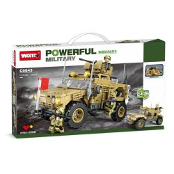 WOMA C0843 0843 non  XE CHIẾN ĐẤU CHỐNG MÌN VÀ PHỤC KÍCH bộ đồ chơi xếp lắp ráp ghép mô hình Military Army Quân Sự Bộ Đội 488 khối