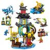ELEPHANT JX90150 90150 non  PHANTOM NINJA BIG SCENE 4 KẾT HỢP bộ đồ chơi xếp lắp ráp ghép mô hình The  Ninjago Movie Ninja Lốc Xoáy 1036 khối