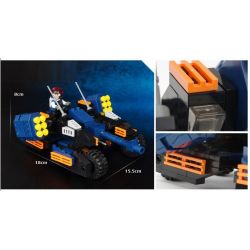 GUDI 8214 non  XE PHÁO 4 BÁNH bộ đồ chơi xếp lắp ráp ghép mô hình Earth Border Biến Giới Trái Đất 223 khối