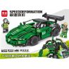 MINGDI 10088 non  BIẾN HÓA CỰC NHANH LAMBORGHINI bộ đồ chơi xếp lắp ráp ghép mô hình SPEED DEFORMATION 512 khối